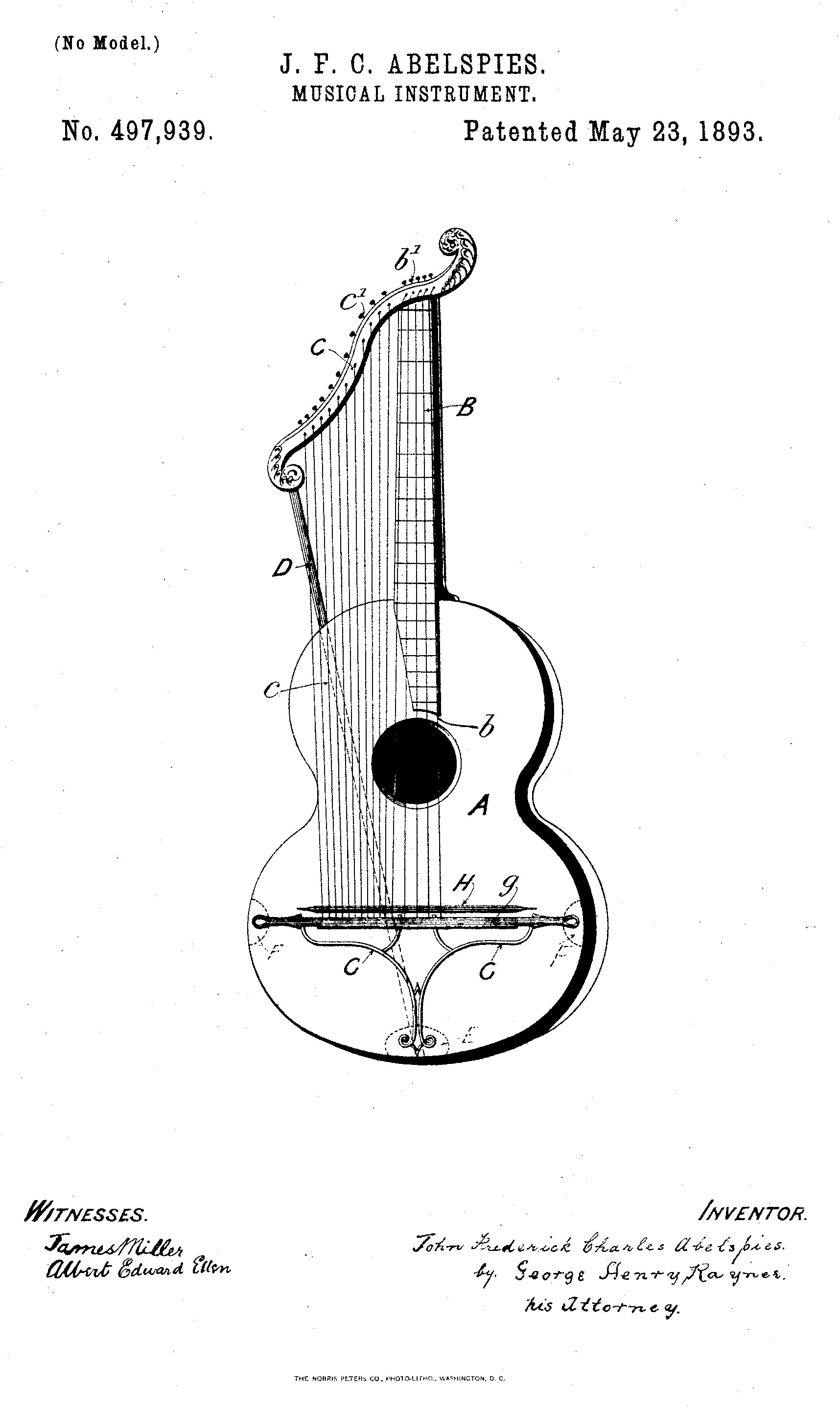 Harp Guitar Patents