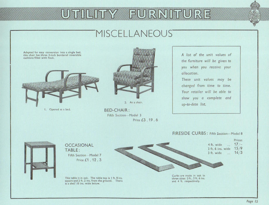 Utility furniture catalogue Harris Lebus