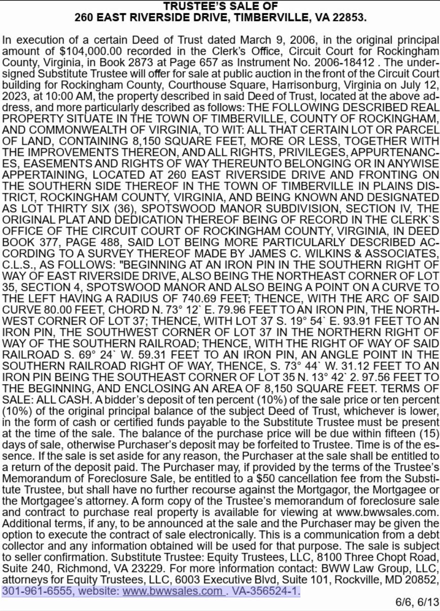 [20230712] 260 East Riverside Drive, Timberville, VA Harrisonburg