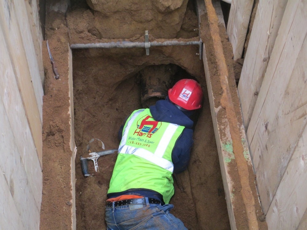 Orangeburg Sewer Pipe Commonly Found In the Bronx Harris Water Main