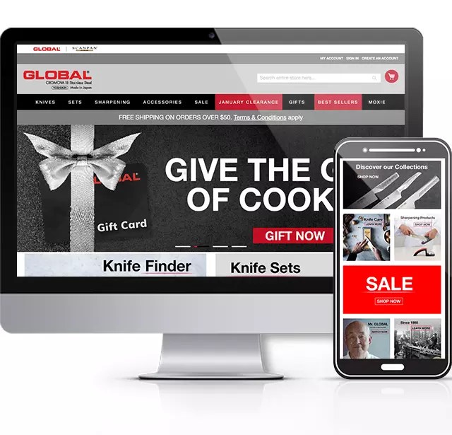 Scanpan and Global Cutlery Harris  Works