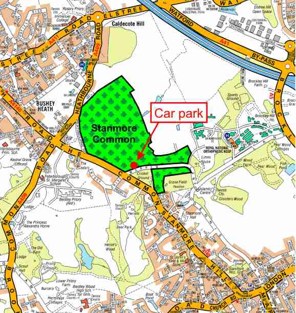 Map Of Common Land Near Me Stanmore Common Harrow Nature Conservation Forum