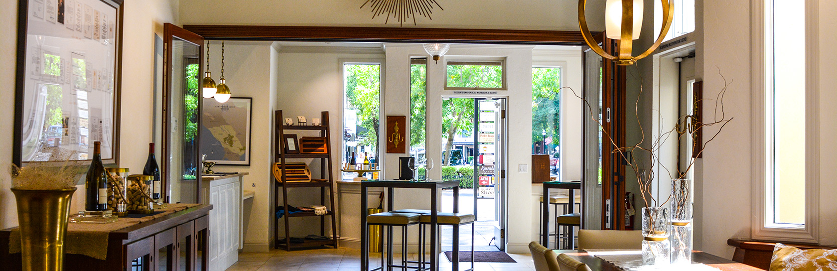 Tasting Room in Downtown Healdsburg Hartford Family Winery