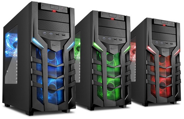 Sharkoon DG7000 ATX Midi Tower PCGehäuse für anspruchsvolle Gamer