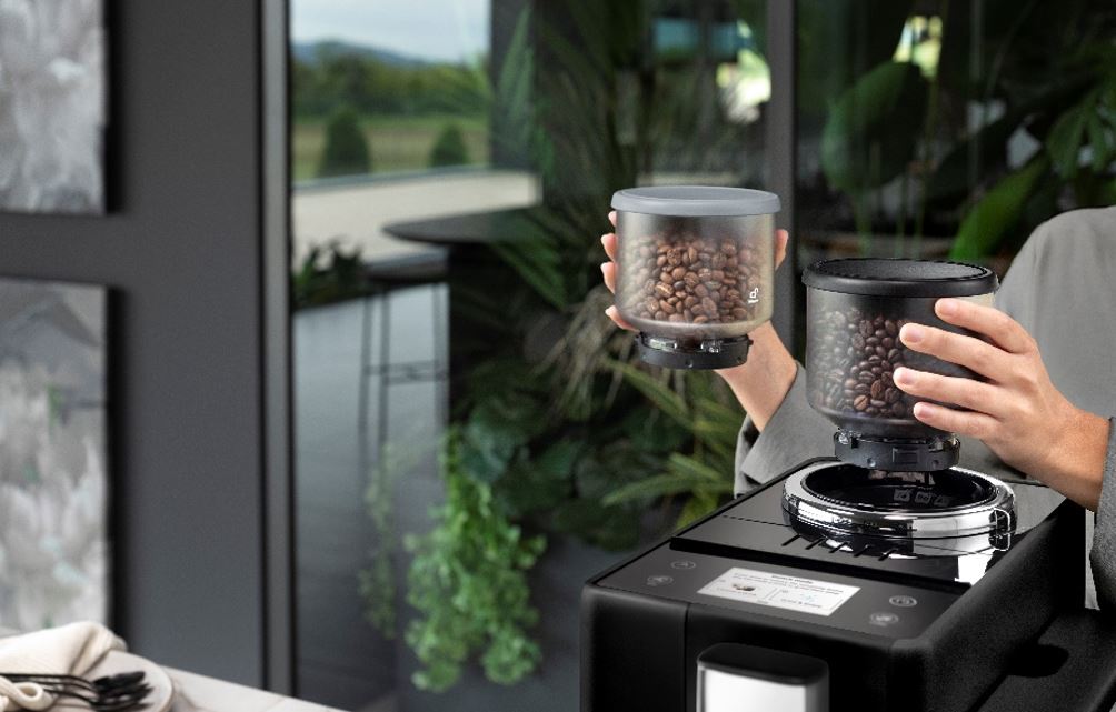 First time using De’Longhi Rivelia Automatic Coffee Machine Harvey Norman