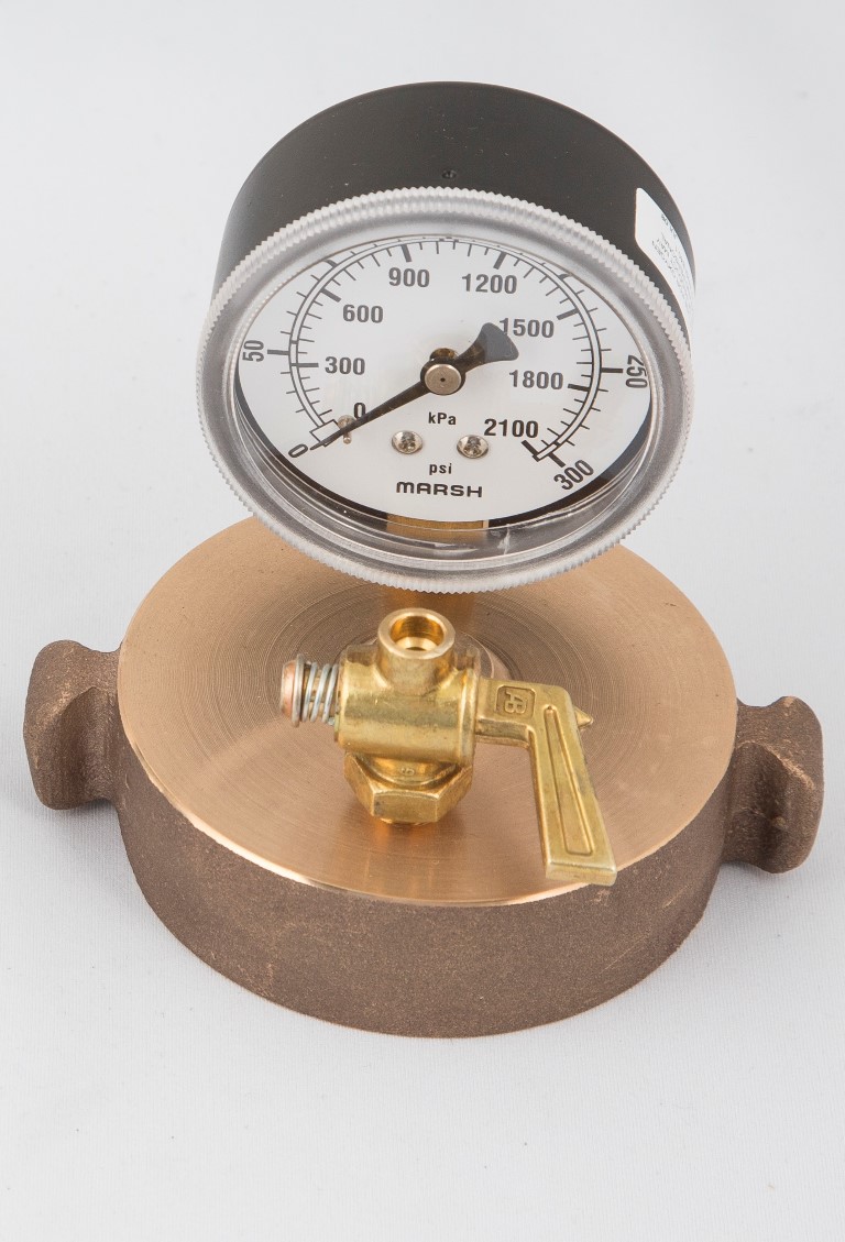 Hydrant Cap Gauge Vertical Hasbra Firefighting Equipment