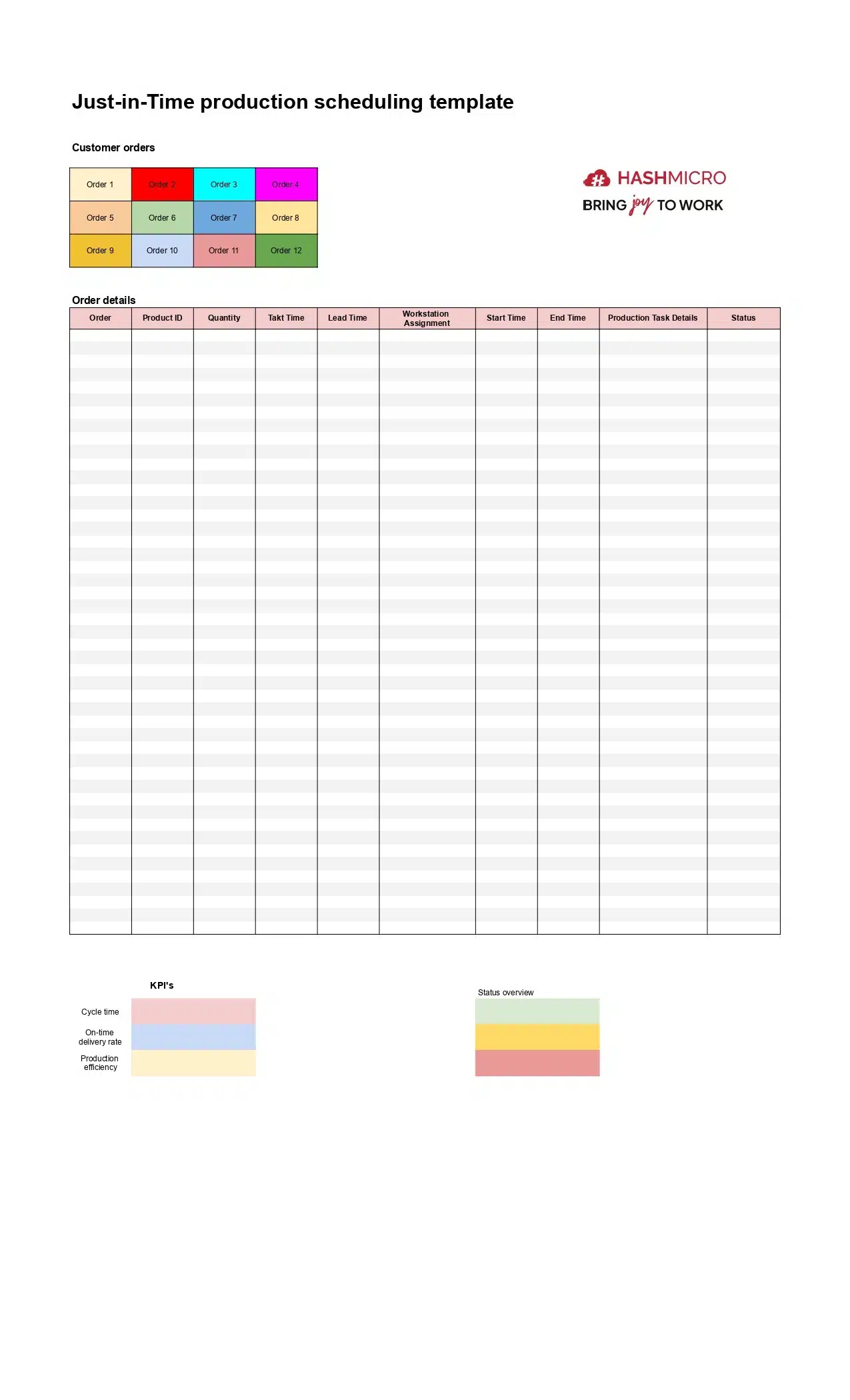 Production Schedule Template A Comprehensive Guide for Efficient Planning