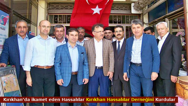 Kırıkhan'da ikamet eden Hassalılar,Kırıkhan Hassalılar Derneğini
