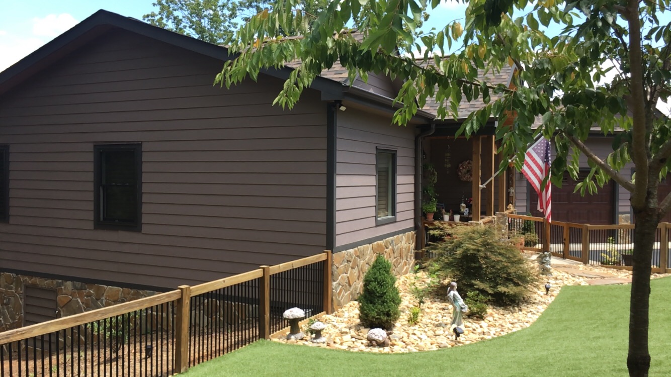 Nebo NC home is resided with James Hardie Dream Collection