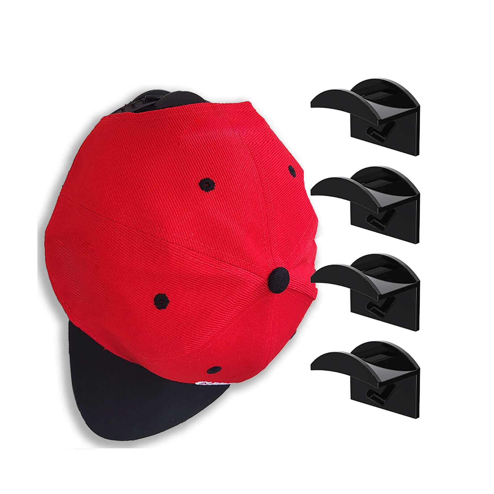 4 PCS Minimalist Design Hat Rack for Wall