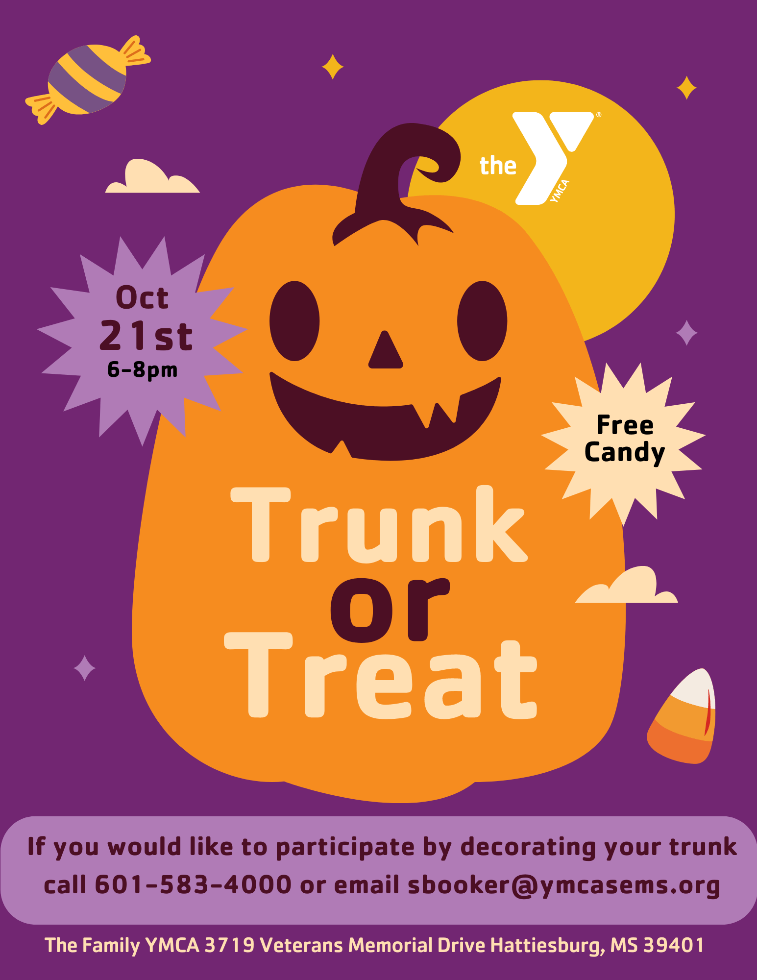 Trunk or Treat at the Y City of Hattiesburg