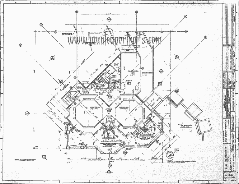 Walt Disney's Haunted Mansion Blueprints Haunted Changing Portraits