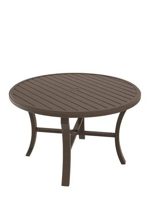 Dining Table 48" Round Banchetto With Umbrella Hole ... (490 x 700 Pixel)