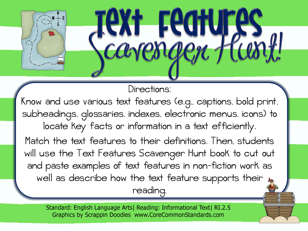 RI.2.5 Common Core Activity Have Fun Teaching