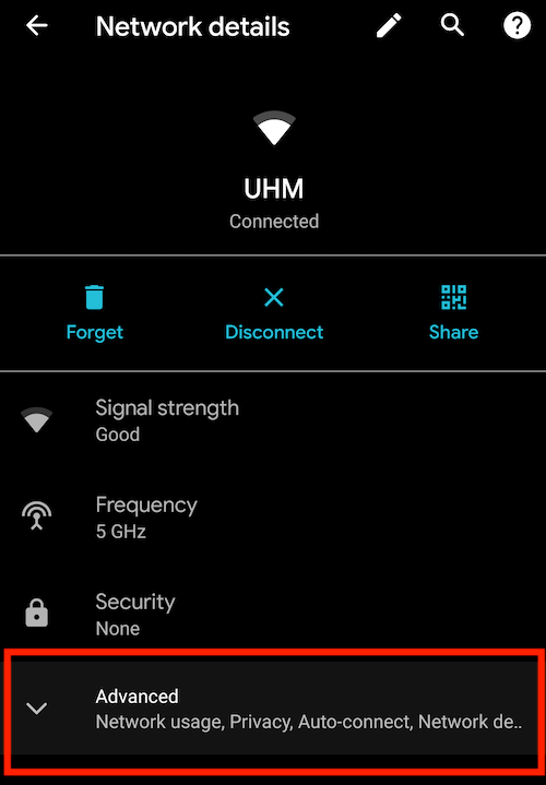 Disable Android & iOS MAC Address Randomization (for UH