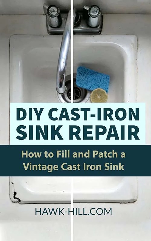 DIY Cast Iron Tub and Sink Repair How to Fill and Patch Hawk Hill