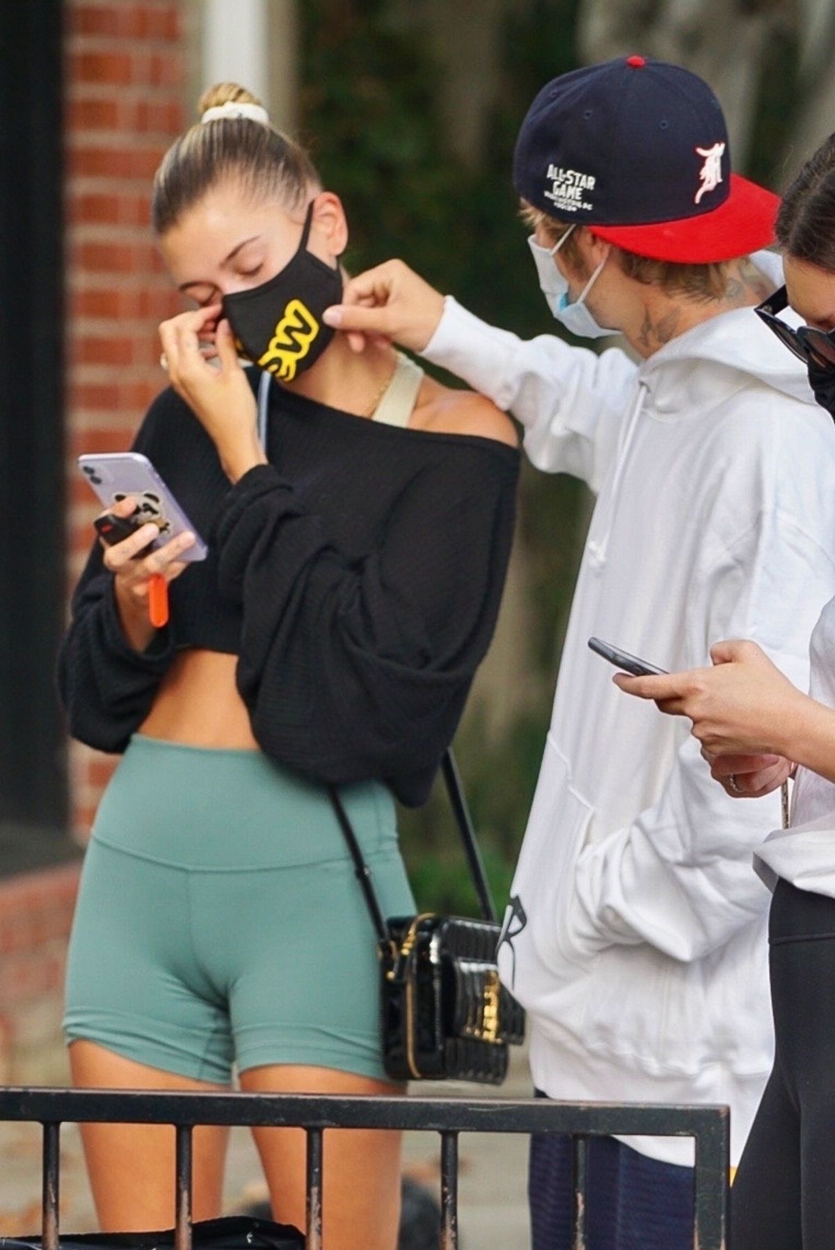 HAILEY and Justin BIEBER Waiting in Line for a Table in West Hollywood(05)