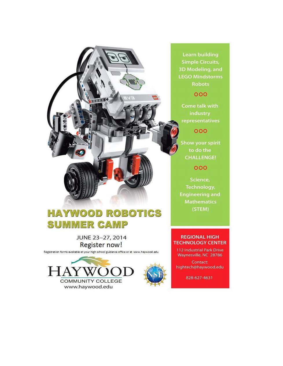 HCC Offers Free Summer Robotics Camp for High School Students