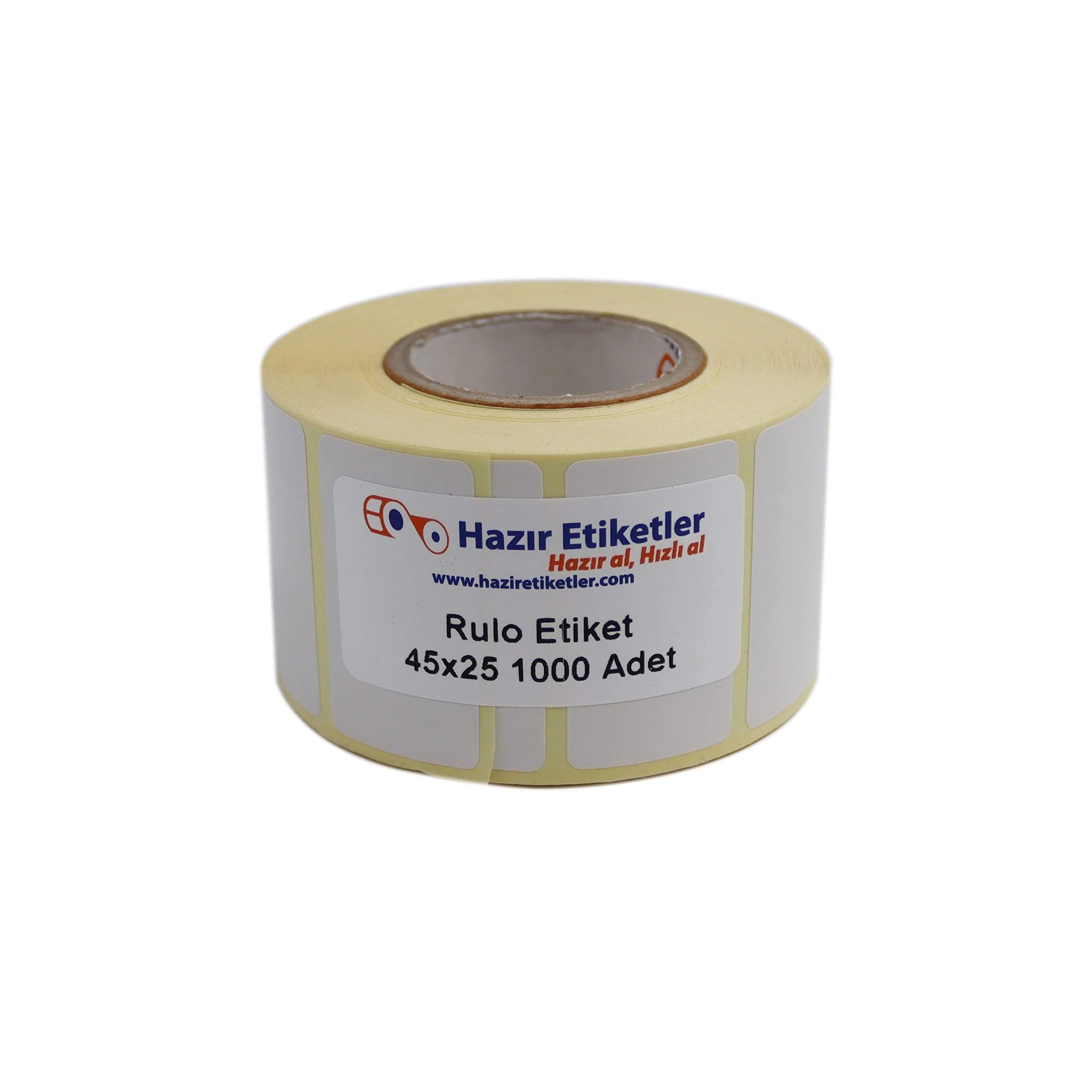 Vellum Rulo Etiket 45mm x 25mm 1000 Adet Hazır Etiketler