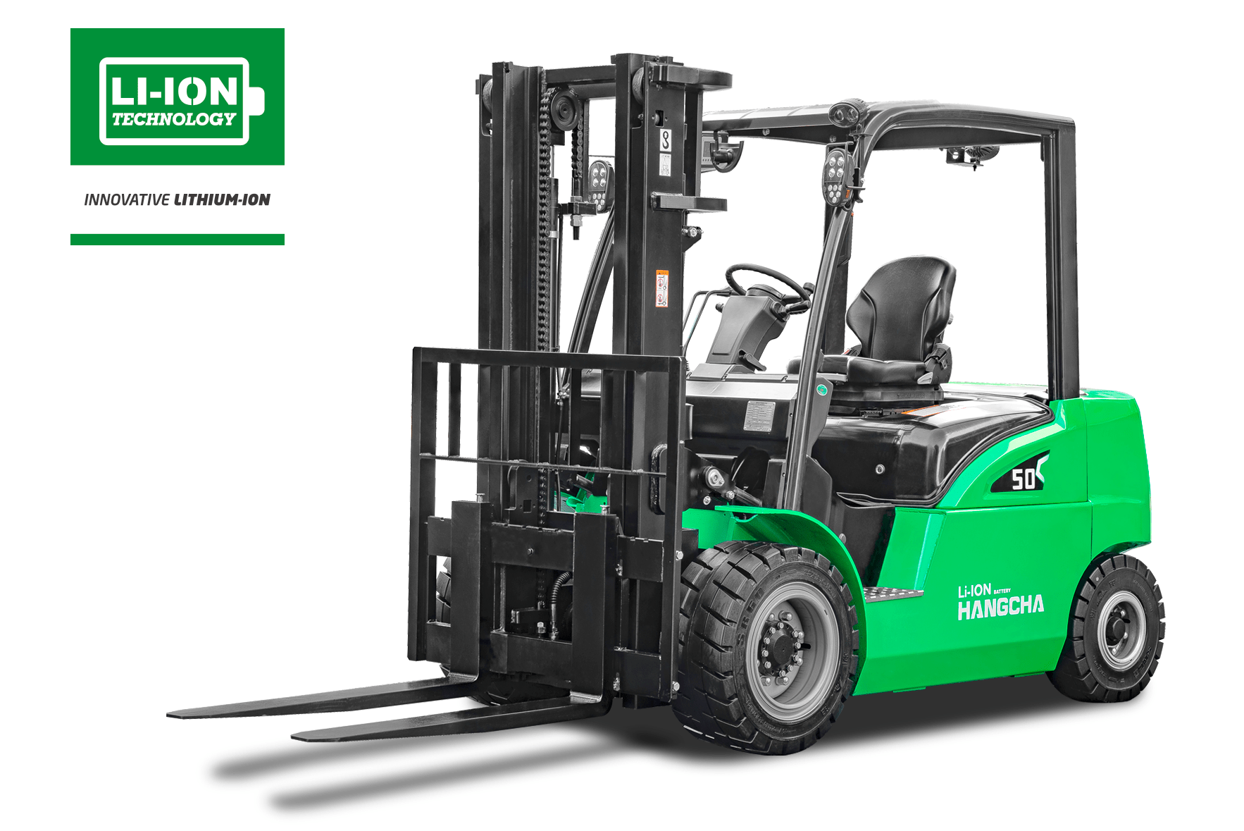 Montacargas con Batería de Litio HANGCHA FORKLIFT MEXICO