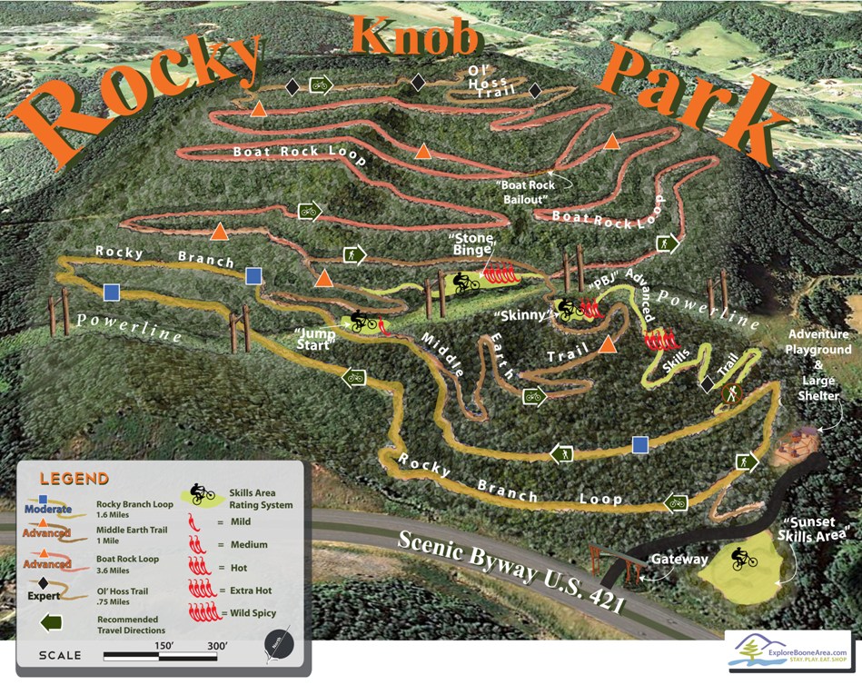 North Carolina Topographic Map Guides Trail Maps