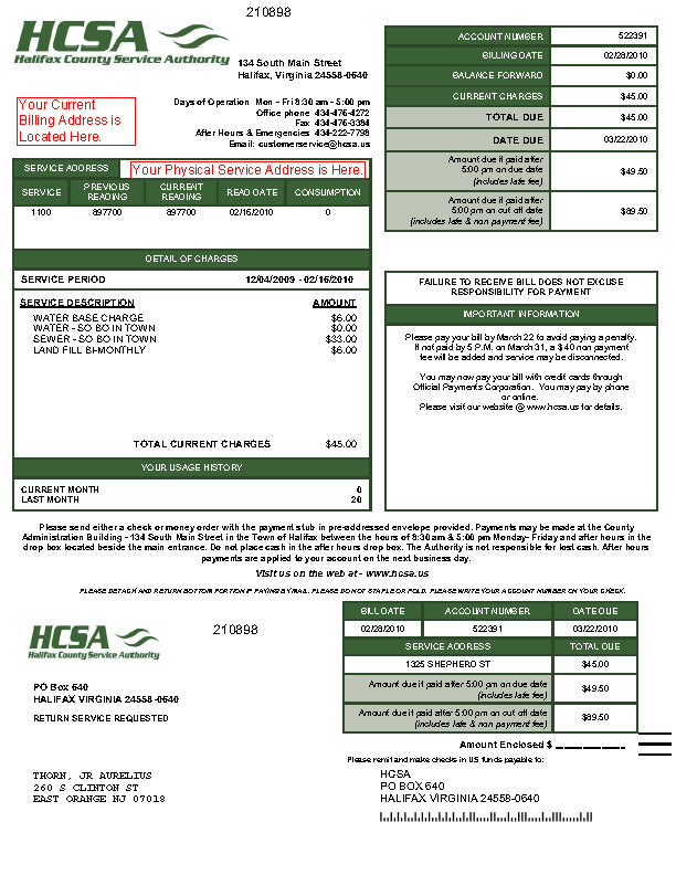 Understanding Your Bill HCSA Website