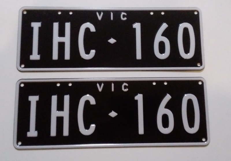 Victorian number plates for sale Forum Historic Commercial Vehicle