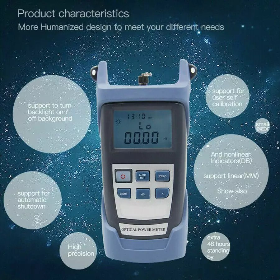 Fiber Optic Cable Tester / Light Meter Tester With Display Screen Can