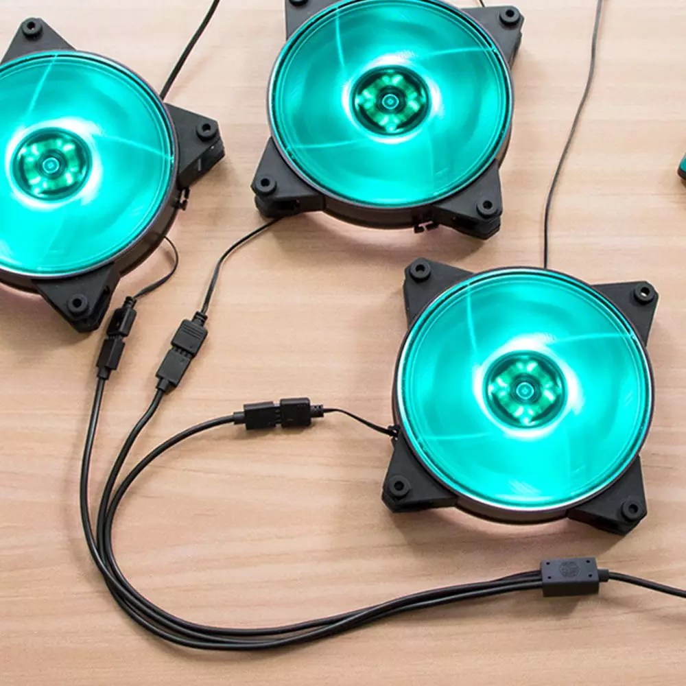 PC Case Fans 3pin LED ARGB Cable Splitter 1 To 3 LED Fans To One LED