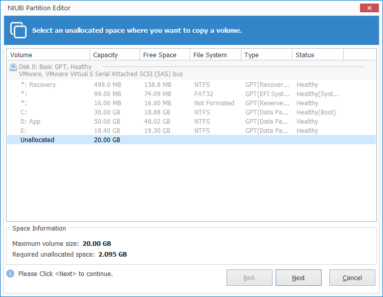 Bewegen Windows 10 Partition nach links, rechts, vorne, Ende oder auf