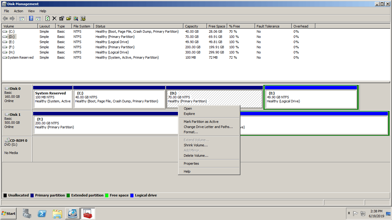 Native and best disk partition tool for Windows Server 2008 R2.