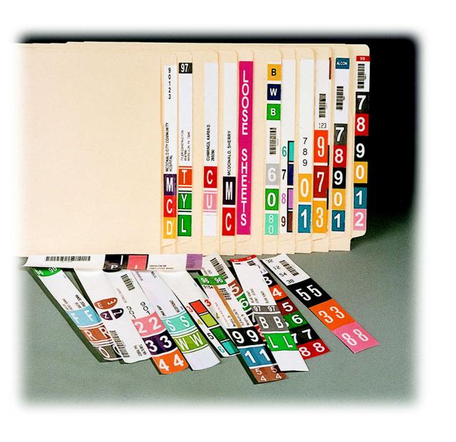File Labeling Software, Color Coded End Tab File Labeling, Filing