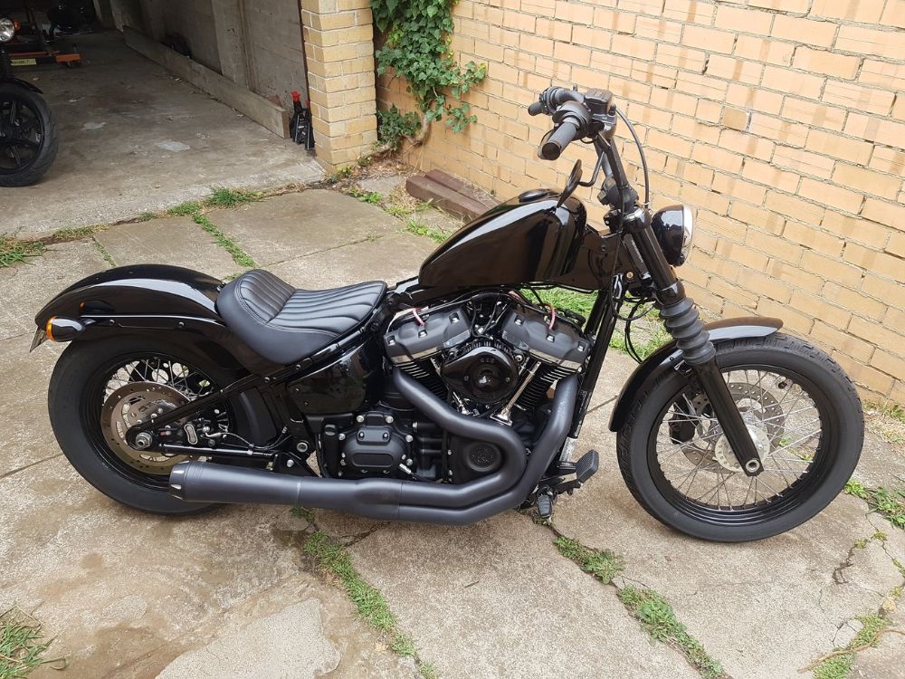 ‘HD Forums’ Member’s Street Bob Wears a Sportster Gas Tank LaptrinhX