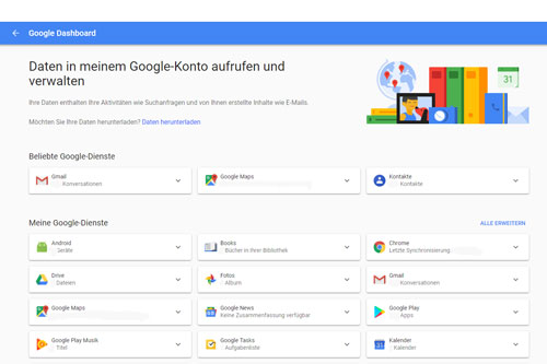Was weiß Google über mich? Studieren. Wissen. Machen.