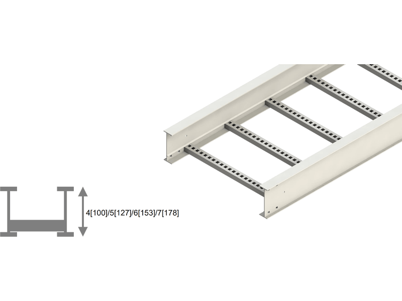 Aluminum Cable Ladder Cable Ladder Support HDmann Cable Management