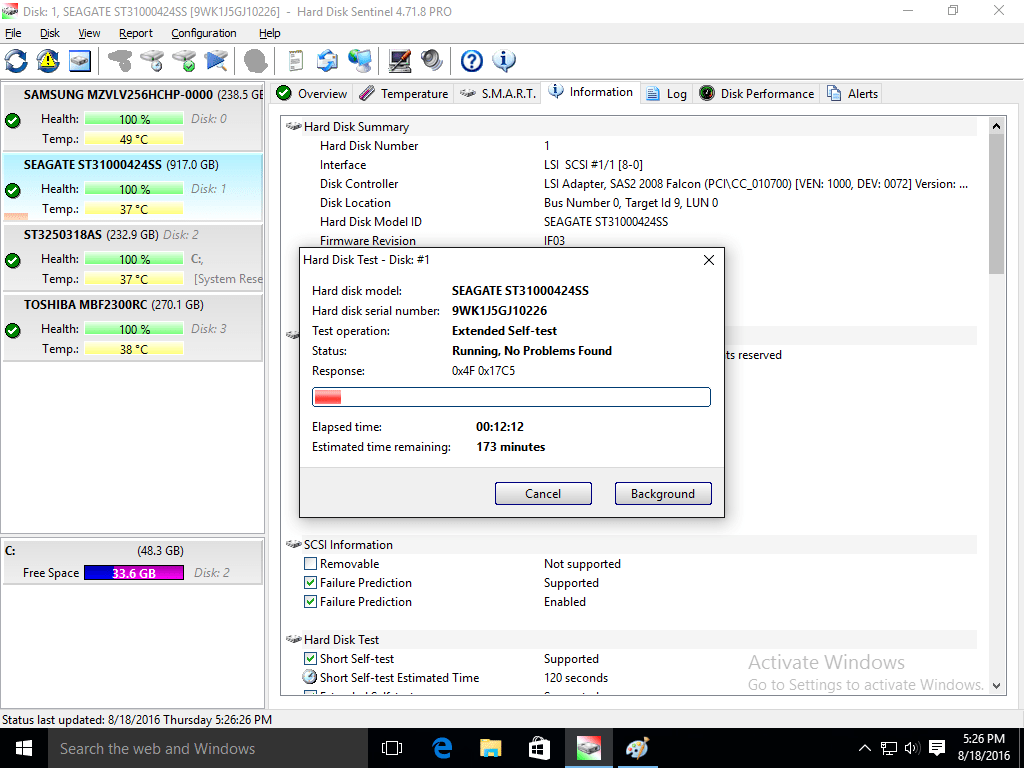 SAS Drive SMART Data vs. SATA Drives. Hard Disk Monitoring