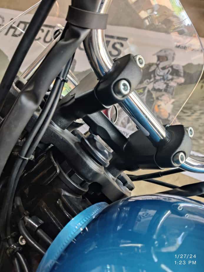 Royal Enfield Meteor 350 Angled Handlebar Risers Elevate Your Riding