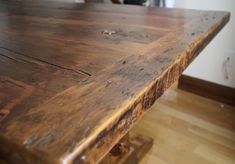 Reclaimed Wood Furniture Durable Top Coat HD Threshing