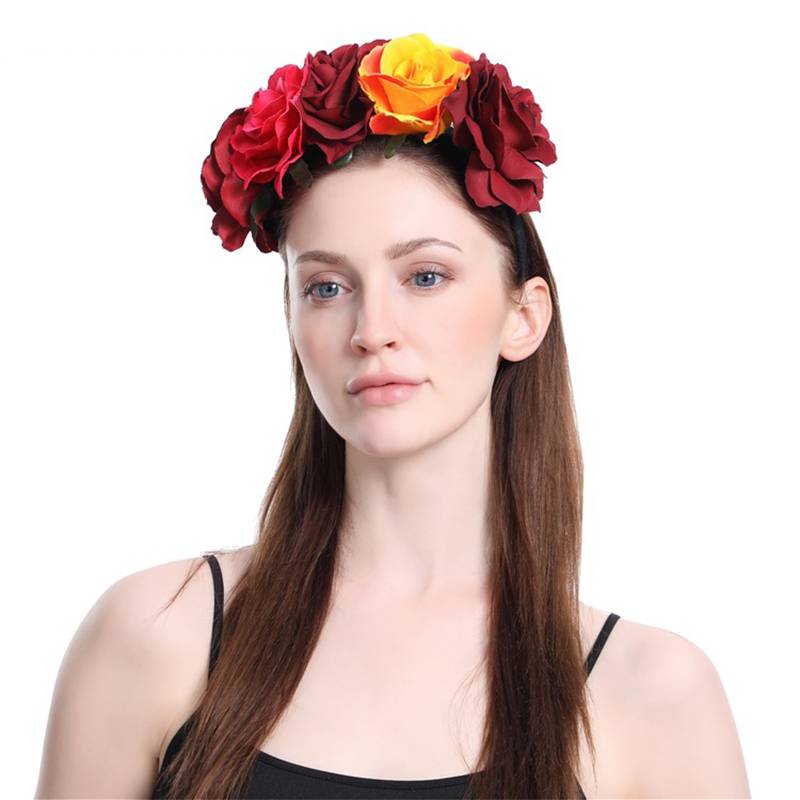 RED BIG ROSE HEADBAND Headdecor