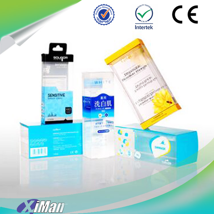designed plastic pvc box packaging