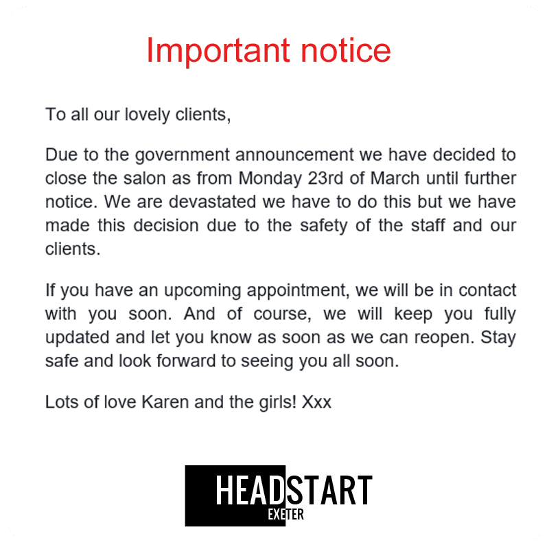 Quality Hair Salon In Exeter HeadStart Exeter Hairdressers