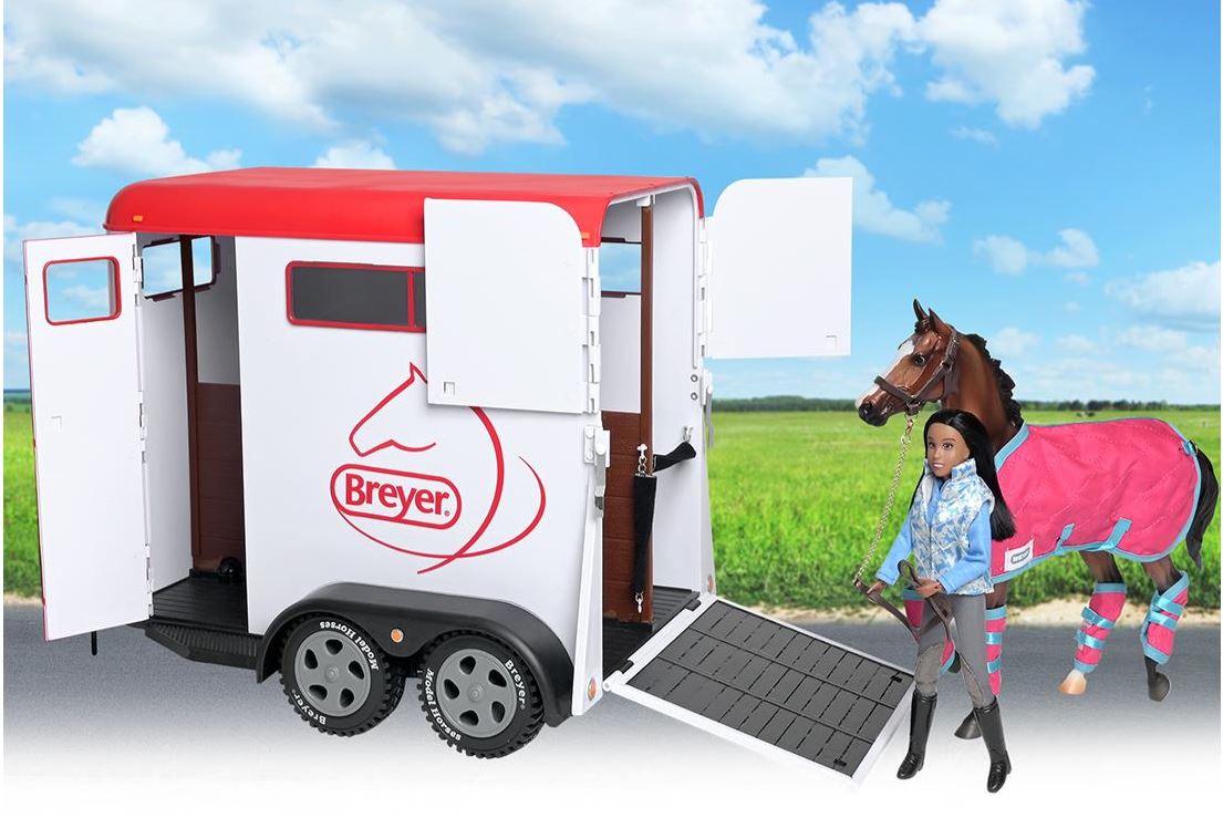 Breyer Traditional 2 Horse Trailer Heads To Tails Horseware
