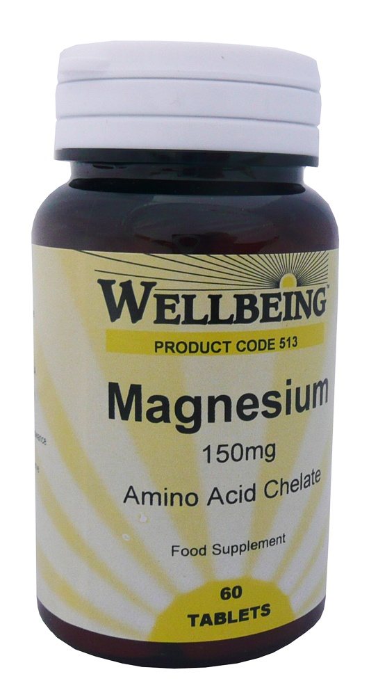 Wellbeing Magnesium Amino Acid Chelate 150 MG Healthstuff.co.uk