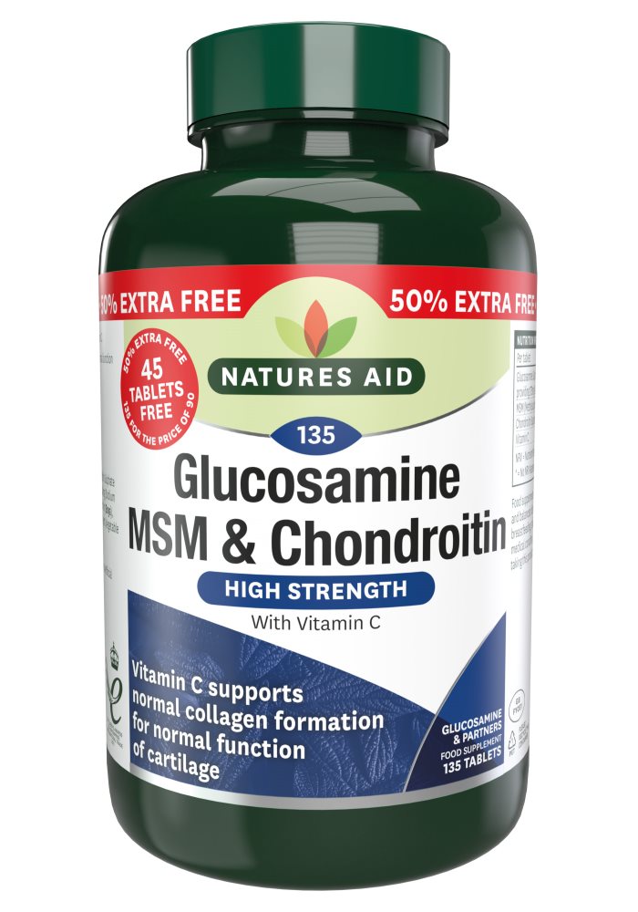 Natures Aid Glucosamine MSM & Chondroitin Healthstuff.co.uk
