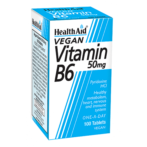 Buy Vitamin B6 50mg 100 tablets Online HealthurWealth