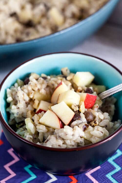 Breakfast Risotto With Apples And Raisins Healthy Delicious