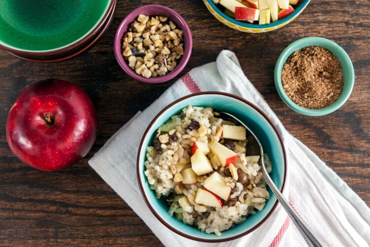 Breakfast Risotto With Apples And Raisins Healthy Delicious