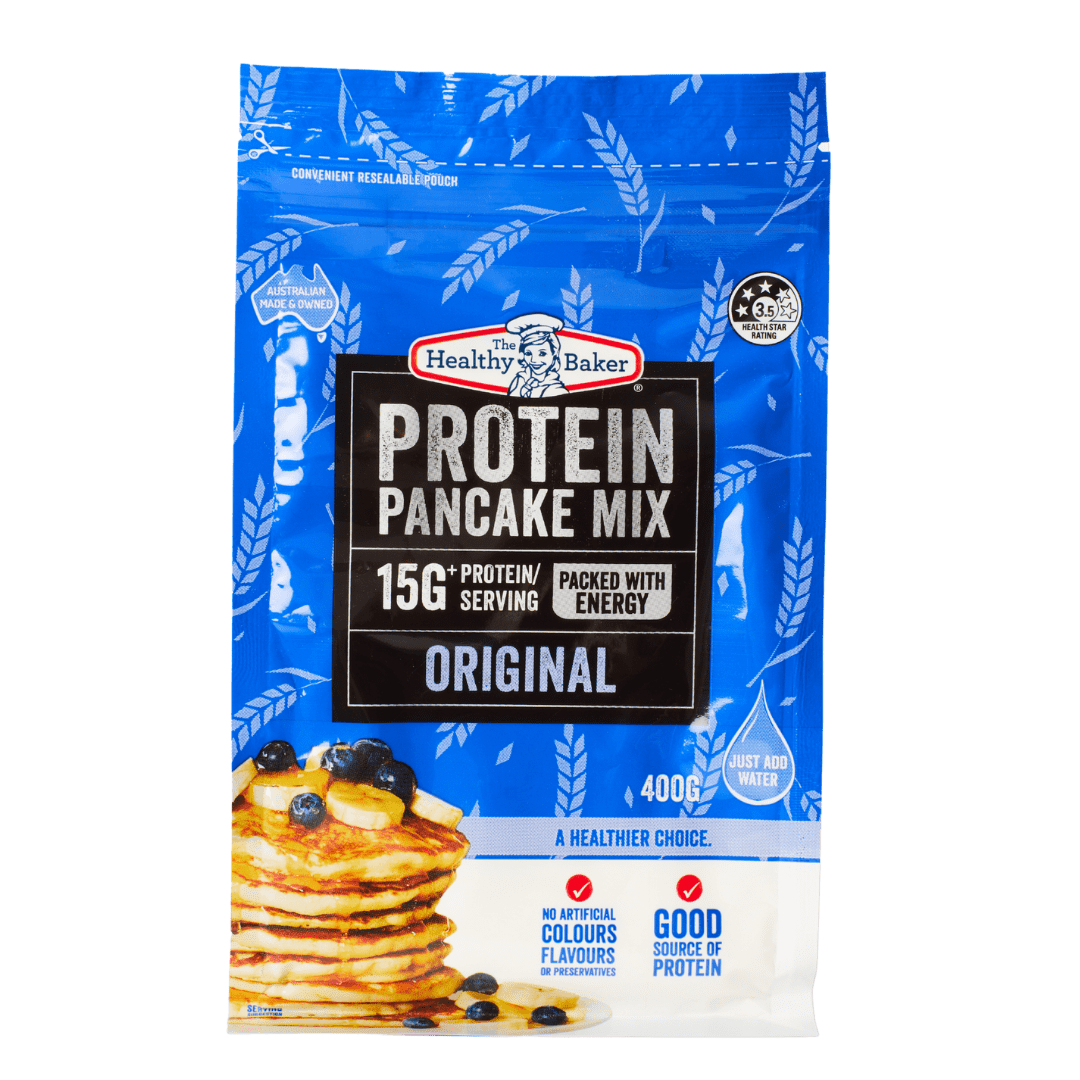 Banana Split Protein Pancakes The Healthy Baker