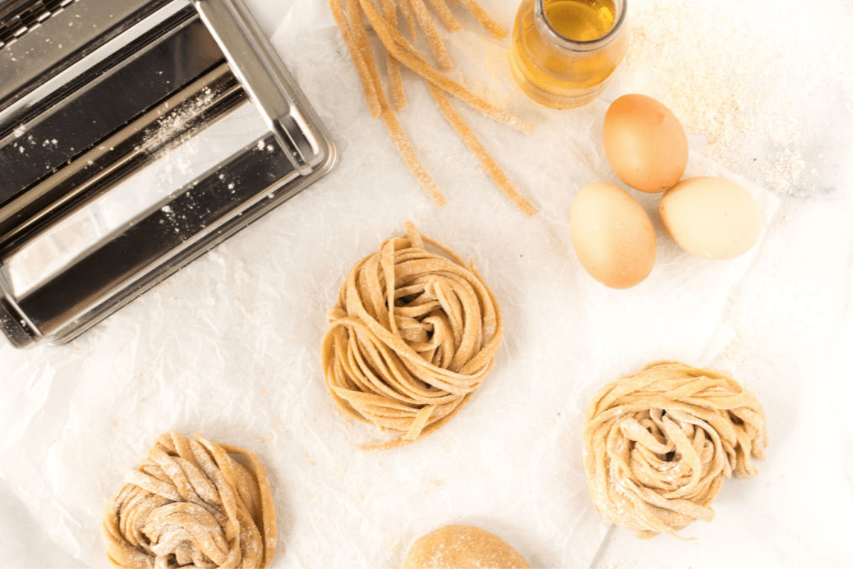 Wholemeal Egg Fettuccini Pasta The Healthy Baker