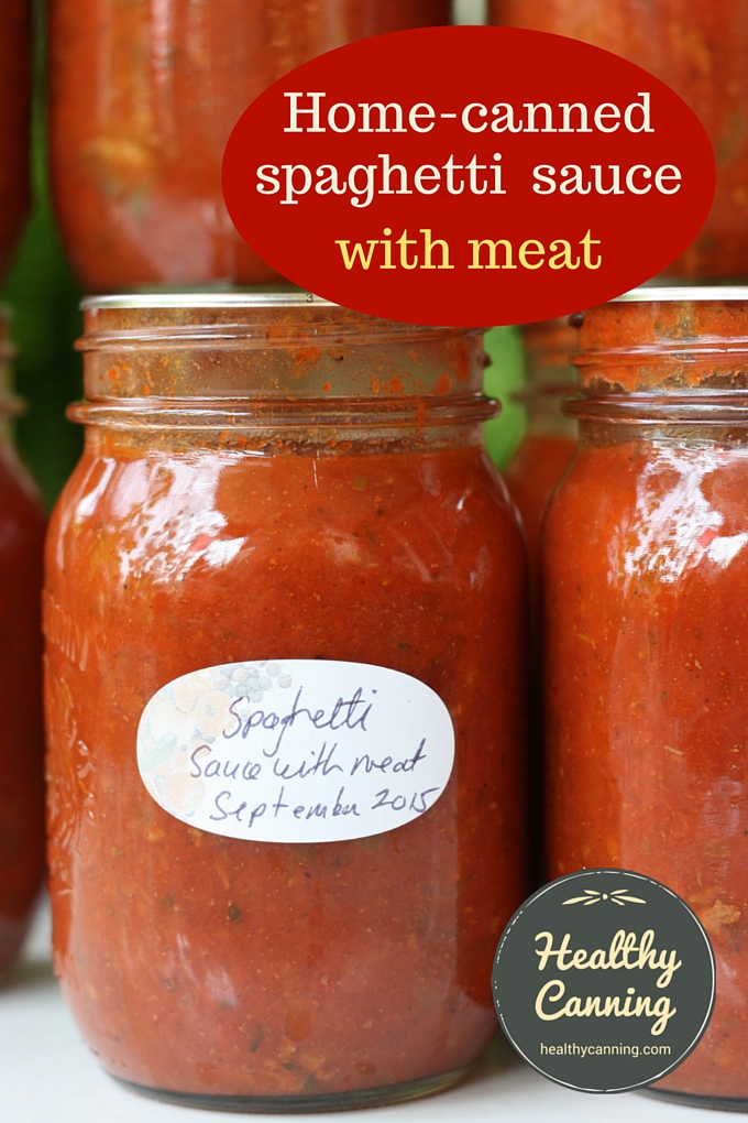 Spaghetti Sauce with Meat Healthy Canning